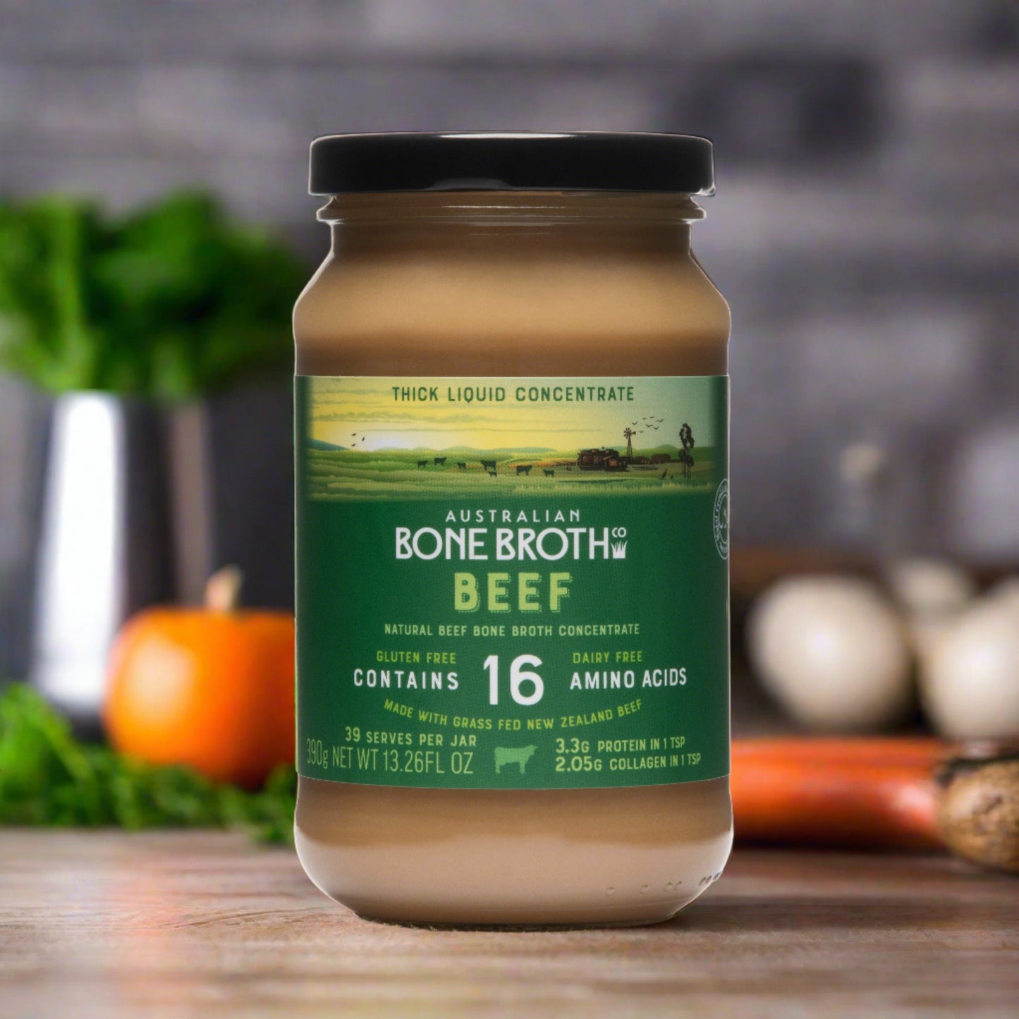 Beef bone broth concentrate new zealand grassfed beef