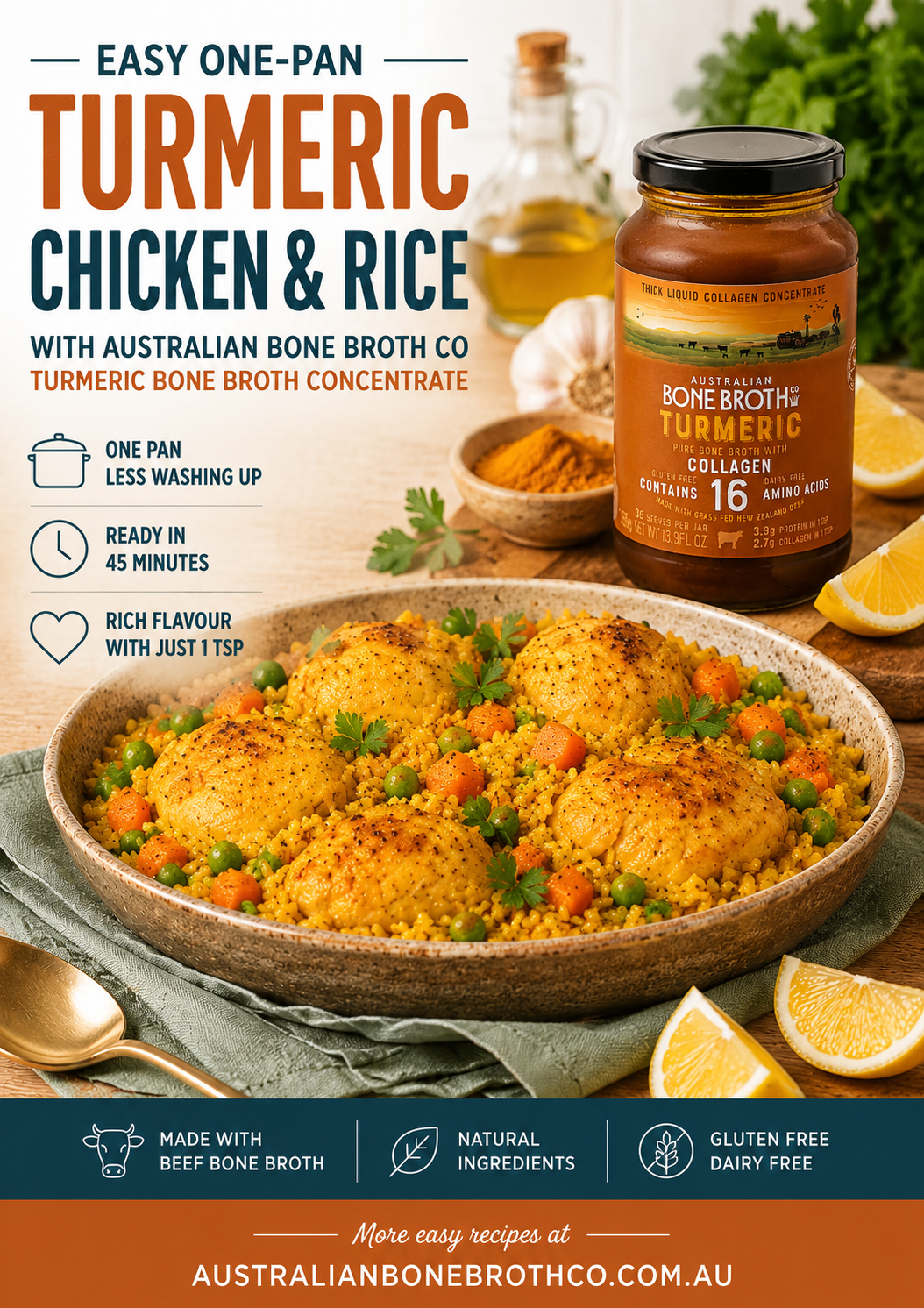 Easy One-Pan Turmeric Chicken & Rice