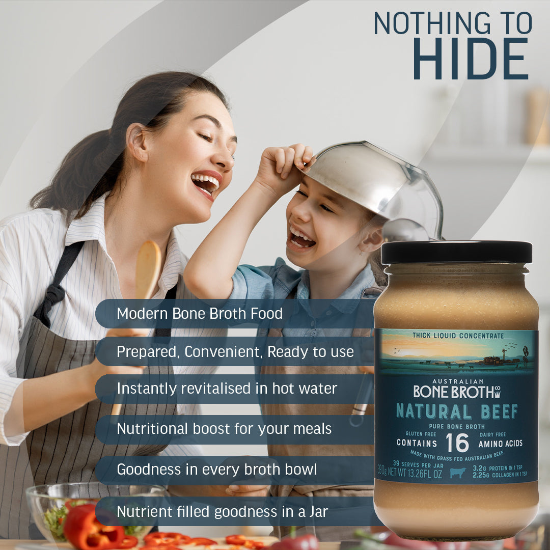 Natural Beef Bone Broth Concentrate - 390 grams (Two Bottle Promotion)