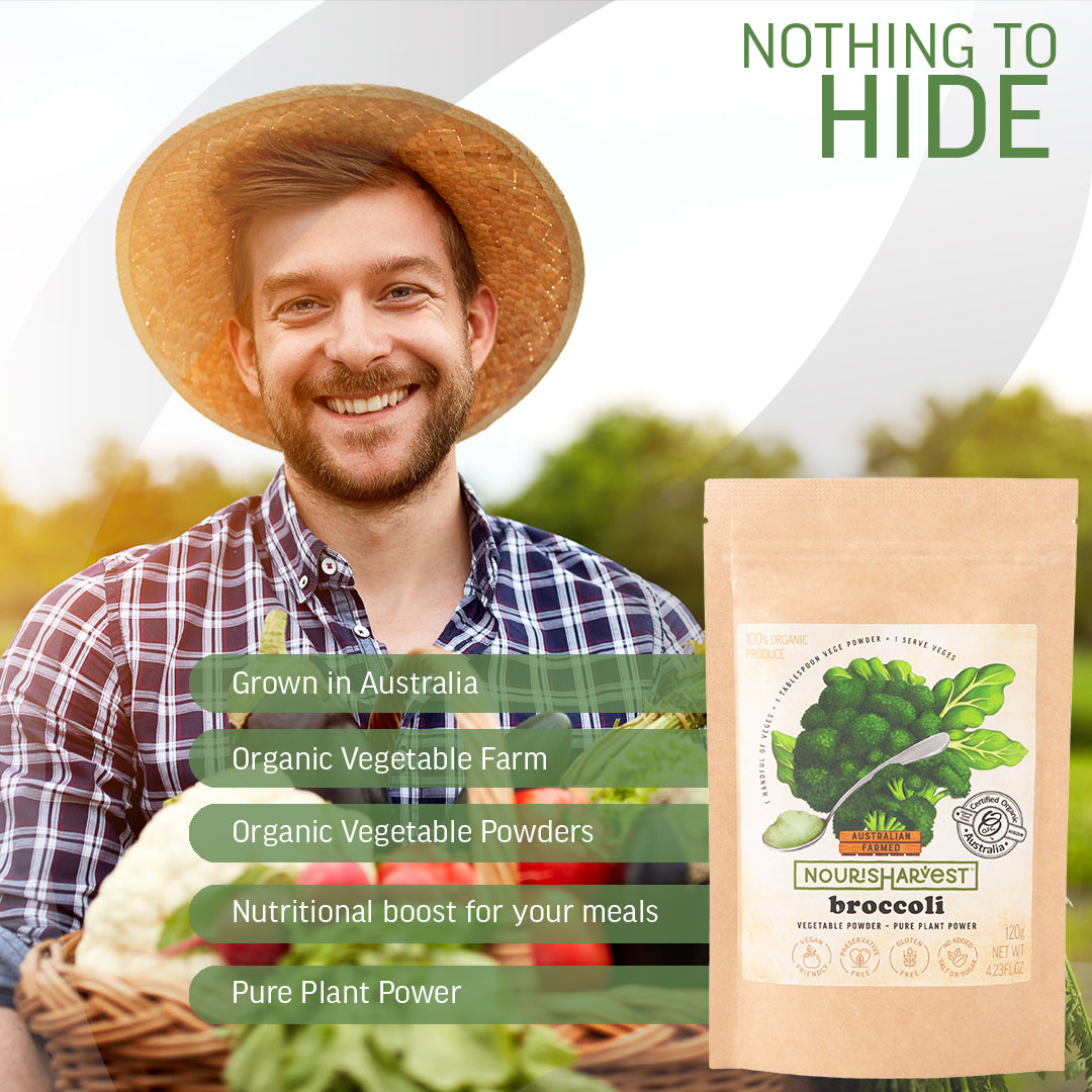 Australian Broccoli Organic Vegetable Powder - Pure Plant Power - 120 grams