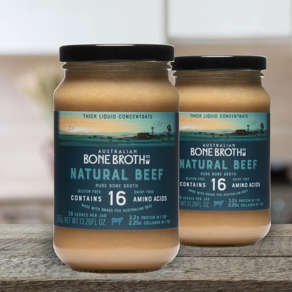 Natural Beef Bone Broth Concentrate - 390 grams (Two Bottle Promotion)