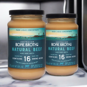 Bone Broth Concentrate - Natural Beef Bone Broth 375 grams (Two Bottle Promotion)