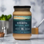 Natural Beef Bone Broth Concentrate - All-Natural Instant Beef Broth Packed with Collagen Protein.