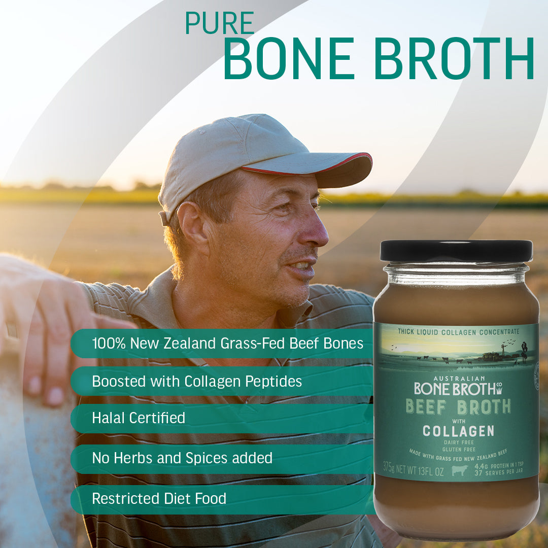 Halal Beef Broth with Collagen Concentrate Buy Online Australian
