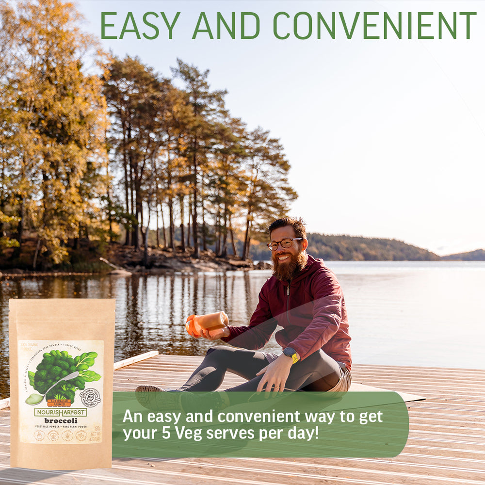 
                      
                        Australian Broccoli Organic Vegetable Powder - Pure Plant Power - 120 grams
                      
                    