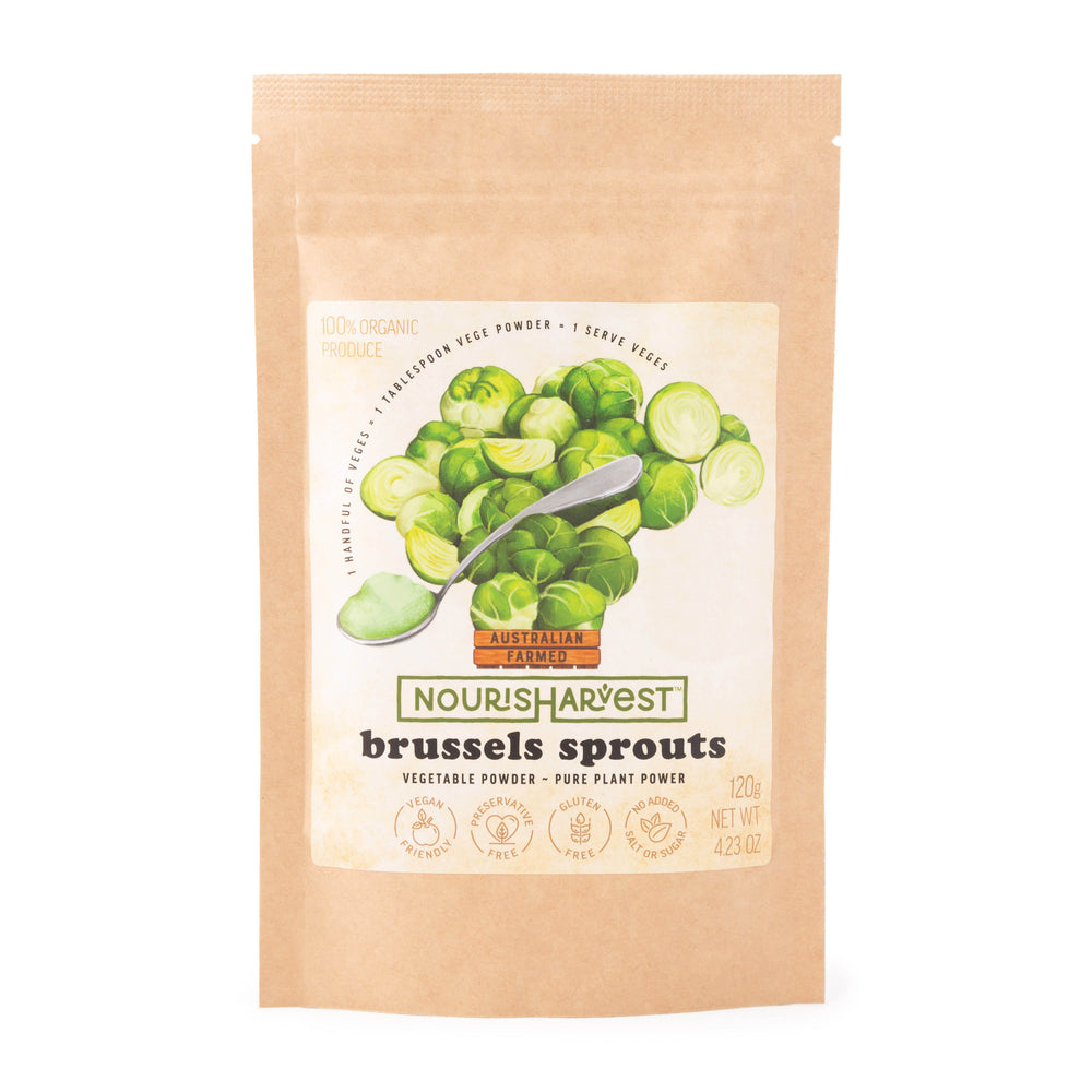 Australian Brussels Sprouts Organic Vegetable Powder - Pure Plant Power - 120 grams