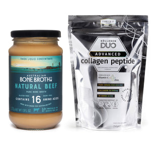 Natural Beef Bone Broth 375g & Advanced Collagen Peptide 250g- Promotion Offer