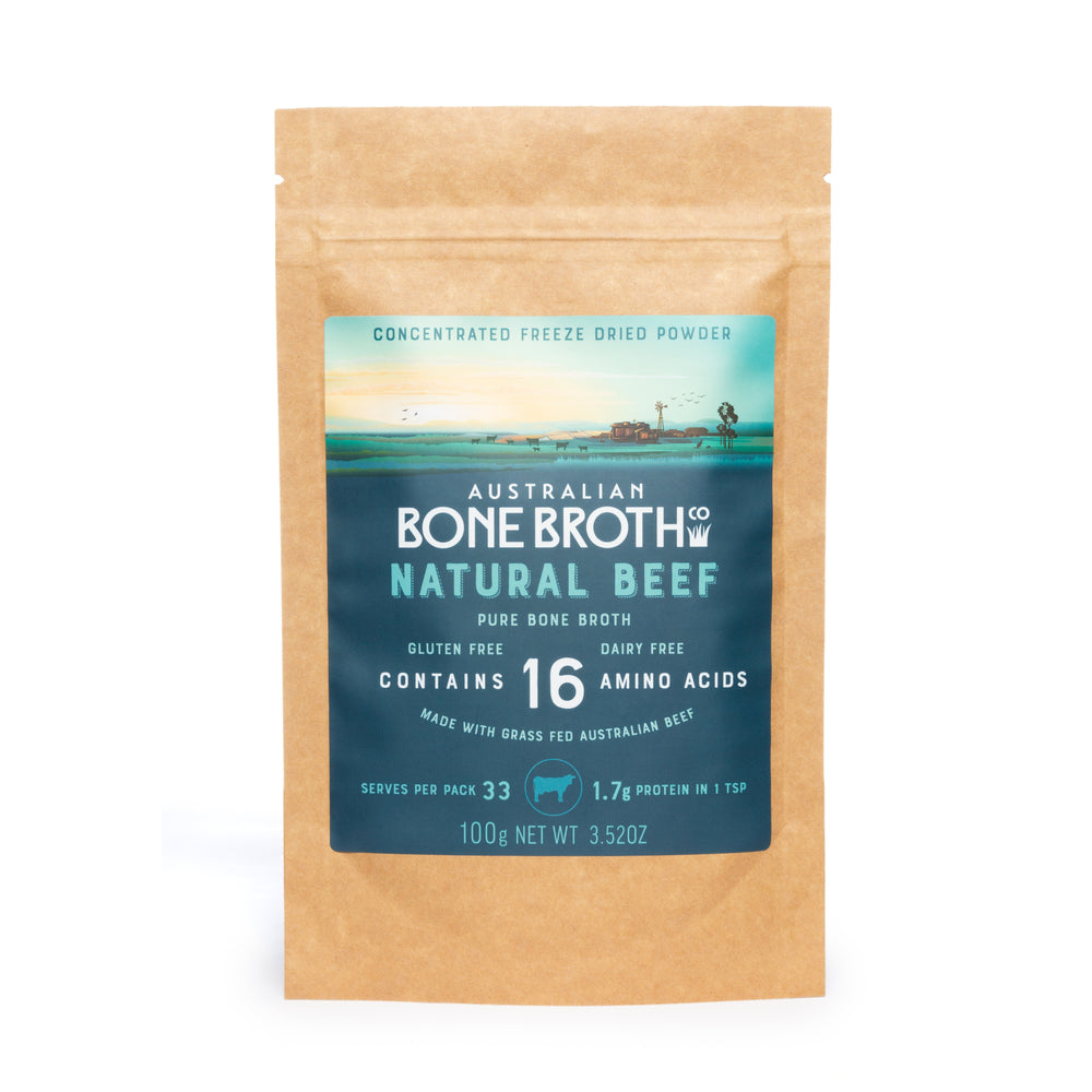 Natural Beef Bone Broth Powder + Another Bone Broth Powder of your choice - 2 Pack Promotion