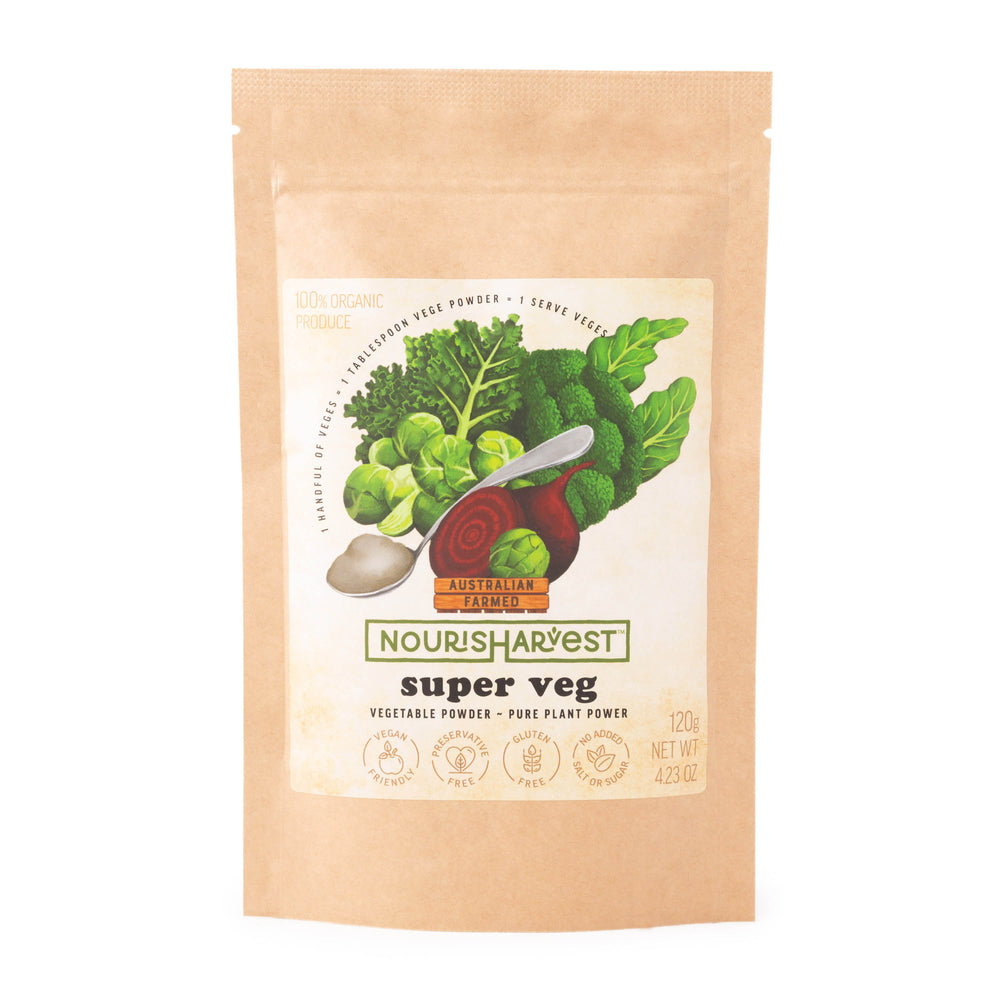 
                      
                        Halal Beef Bone Broth 390g & Organic Veg Powder - Promotion select your Nourisharvest Veg.
                      
                    